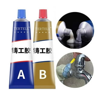 Metal Glue, Casting Metal Repair Glue (A+B), High Temperature Heat  Resistant Glue for Metal, AB-Metal Adhesive & Liquid Weld for Metal in lieu  of