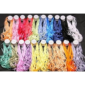 New 20 Spools of 100% Pure Silk Ribbons - 4mm x 10 Meters by ThreadNanny