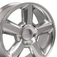 thumbnail image 1 of New 20 inch Aluminum Wheel for 95-20 Chevy Tahoe CV83 Polished Silver Rim, 1 of 4