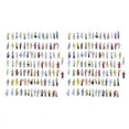 thumbnail image 1 of New 200Pcs Painted Model People Figures Scale (1 to 150), 1 of 8