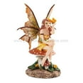 thumbnail image 1 of *New* 2013 Amy Brown Fantasy Golden Butterfly Faery Mushroom Fairy Statue Enchanted 6"h Figurine, 1 of 1