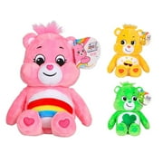 New 2020 Care Bears - 9 inch Plush Bundle (3 Pack) - Soft Huggable Material - Cheer Bear, Funshine Bear, Goodluck Bear