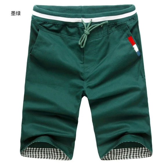 New 2024 Men Fashion Cotton Shorts Hot summer style shorts Men's pure color shorts Beach shorts Men's trousers