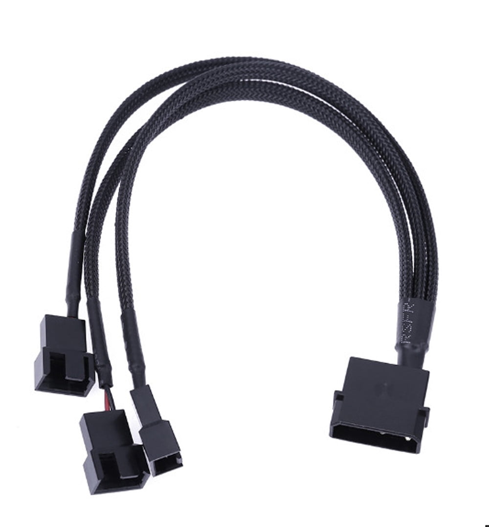 New 2024 Staron Molex 4 Pin To 3 x 3/4-pin 5v12v Usb Sleeved Fan Power ...