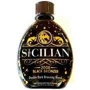 New 2024 The Sicilian 200x Double Dark Black Bronzing Self Tanner Tanning Lotion