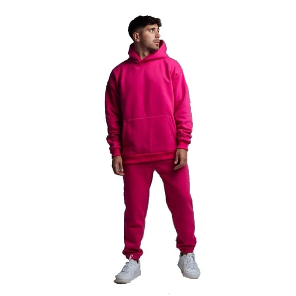 New 2024 sports suit for men and women solid color fleece sweatshirt hoodie