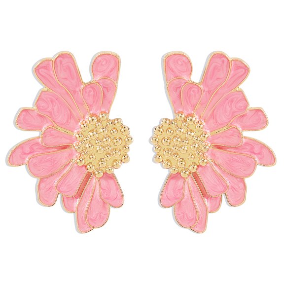 New 2025 stud earrings: Retro alloy floral stud earrings with elegant patterns