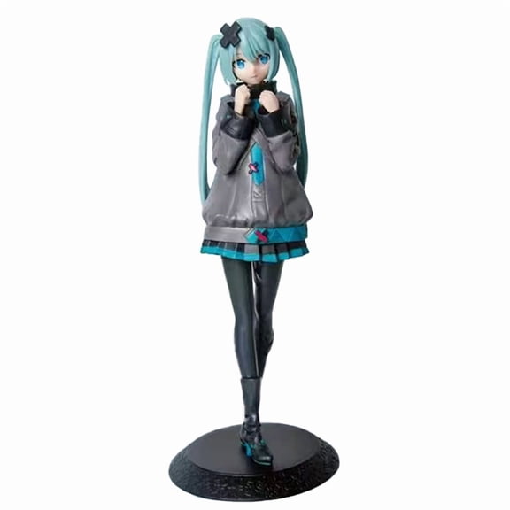 New 2026 Desktop Cute 8.07inch Hatsune Miku Kwaii Style Anime Figure Toys PVC Model Collector Doll Birthday Gift