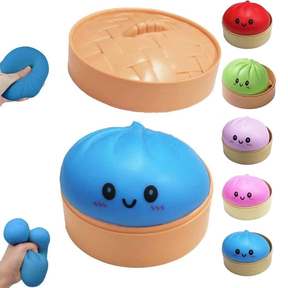 New 2026-Dumpling Squishies & Dumpling Squishy Mystery Box Squishy Dumpling (Purple)