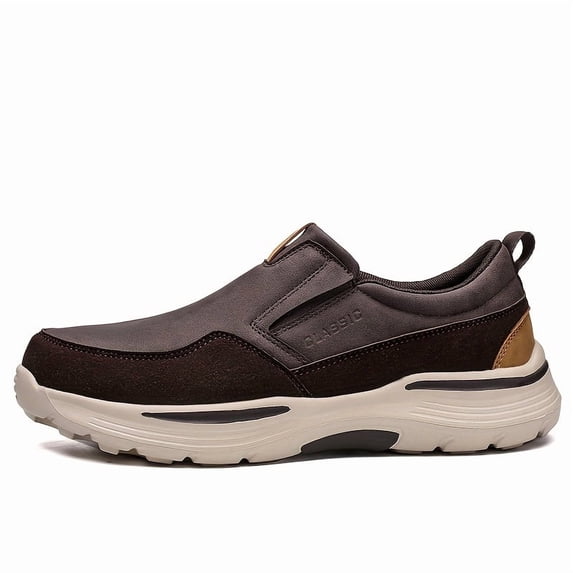 New 2026 Men's Wide Fit Lace-Up Loafers Men's Comfortable Walking Shoes Canvas Lightweight