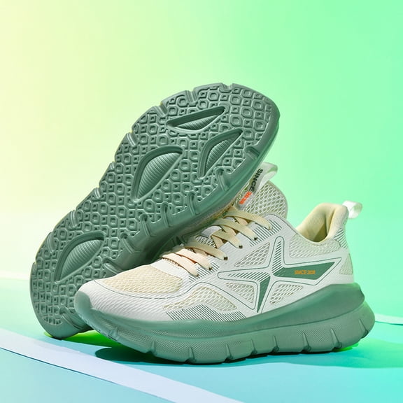 New 2026-Men's & Women's Cushioned Walking Shoes - Lightweight Sneakers Big Size Available for, Gym, - Unisex Athletic Footwear with Insole & MD Sole, /Fabric Upper, Low-Top Round Toe Design -