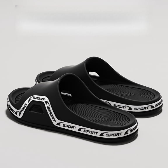 New 2026 Model of Thick-Soled Sports Slides for Indoor Bathroom Use, Featuring Non-Slip And Odor-Resistant Properties, Suitable for Outdoor Wear, And Designed As Durable Sandals for Men