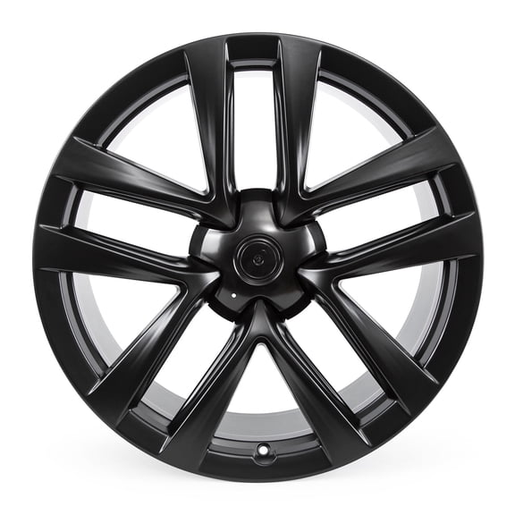 New 21 x 9.5 Inch Front Alloy Wheels For 2021–2024 Tesla Model S, 21" Matte Black Wheel Rim