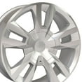 thumbnail image 1 of New 22 Inch Aluminum Wheel for 95-19 Chevrolet Tahoe Silver Machined Rim, 1 of 6