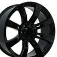 thumbnail image 1 of New 22 inch Aluminum Wheel for 99-19 Cadillac Escalade Black W/Chrome Rim, 1 of 5