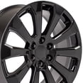thumbnail image 1 of New 22 inch Aluminum Wheel for 99-22 Chevrolet Silverado 1500 Black Rim, 1 of 6
