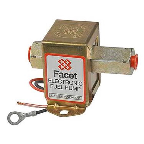 New 24V Facet Solid State Fuel Pump Compatible With Carbureted 5 6 5PSI All Engines By Part Number 40194