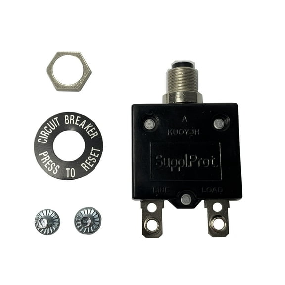 New 25 Amp Push Button Thermal Circuit Breaker 32VDC 125-250VAC 25A 50-60Hz