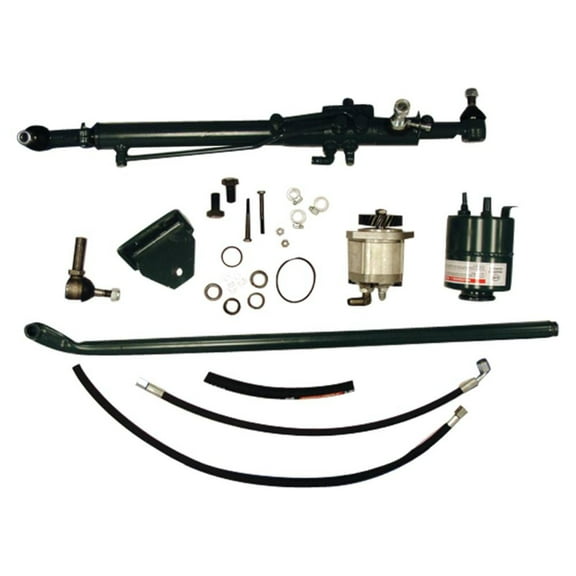 OEM Grade Power Steering Conversion Kit Compatible with Ford 5000 Tractor 4-Cylinder Side Arm Steering Linkage Manual to Power Steering Complete Kit Pump Cylinder Replaces HYO40-0009