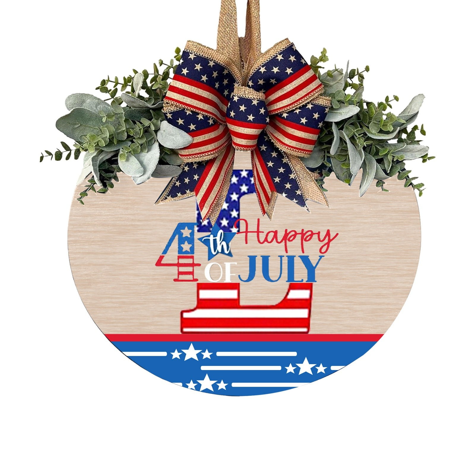 New 26 Character Surname Patriotic Sign July 4th Independence Day
