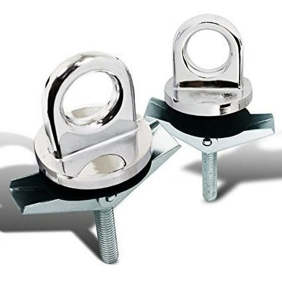 New 2PC Pick Up Truck Bed Eye Anchor Point Lock Chrome