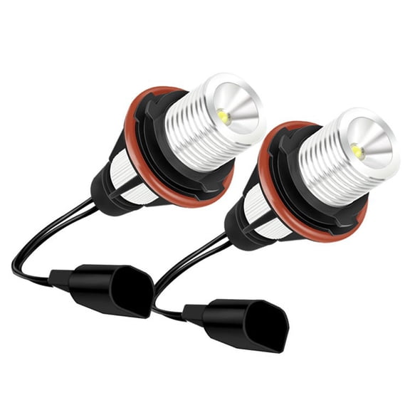 New 2Pcs Angel Eye Halo Ring Light Bulbs Lamp Fit For BMW E39 White LED White