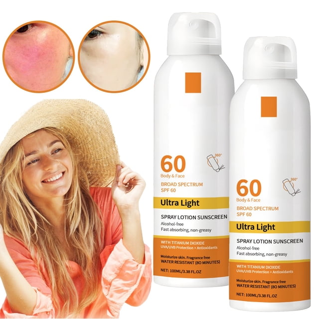 Lightly Sprayed New! 2pcs Light Spray Lotion 60 | Spray for & Body | Broad ...
