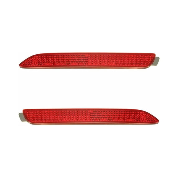 Bumper Reflector Set For 2012-2013 Kia Soul - Rear Driver & Passenger Side, Easy Installation (OE Replacement)