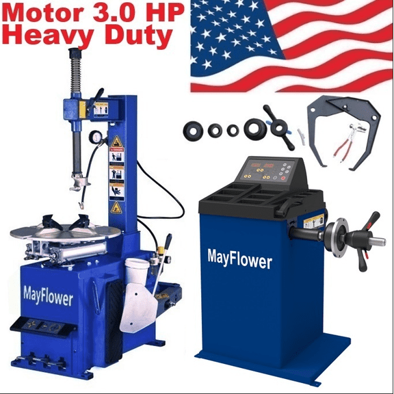 New 3.0 HP Tire Changer Wheel Changers Machine Balancer Rim Clamp Combo 560 600
