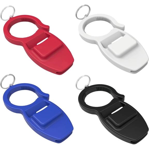New 3 in 1 Multifunctional Bottle Opener for Drinks Set, Cans, Beer, Etc. Bottle Opener to Protect Nails, Comes with a Portable Pendant, Restaurant Kitchen Tools(4Pcs)