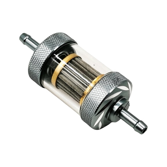 New 3/16 Inch 6mm Clear View Inline Fuel Filter for Motorcycle ATV Lawnmower Small Engines
