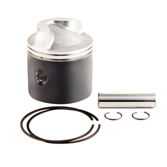 Piston Kit .010 Over with Rings Compatible with 1977-1989 Chrysler Force Inline 4-Cylinder 105HP-150HP 2-Stroke Outboard Motor 3.510 Bore 818139A3 700-819690A1 326764
