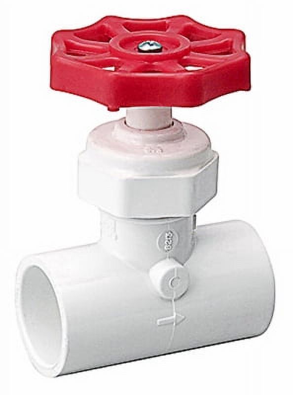 New 3/4", PVC Solvent Weld Stop Valve, Schedule 40, For Use In Cold