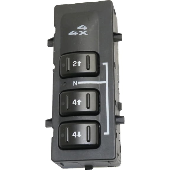 New 3-Button Transfer Case Switch Compatible With Chevrolet Silverado 3500 WT 8 Cyl 8.1L Silverado 3500 LS 8 Cyl 8.1L Silverado 3500 HD WT 8 Cyl 6.0L 2003-2007 By 19259312 15136040