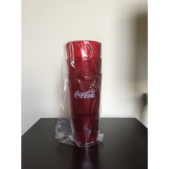 New (3) Coke Coca Cola Restaurant Red Plastic Tumblers Cups 24oz Carlisle
