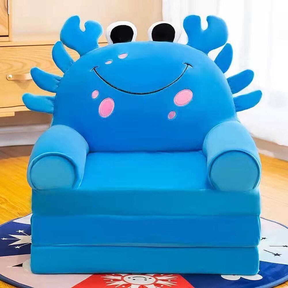 New 3 In 1 Kids Sofa Couch Fold Out Foldable Princess Toddler Chair Bed