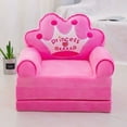New 3 In 1 Kids Sofa Couch Fold Out Foldable Princess Toddler Chair Bed