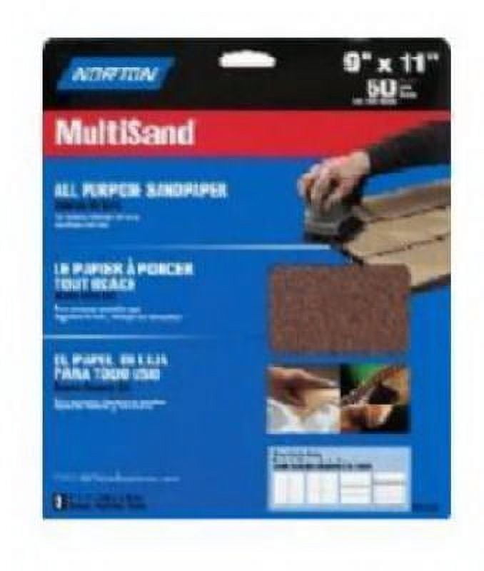 New 3 Pack 9" x 11" Emery Metal Sanding Sheets Assorted 1 Fine