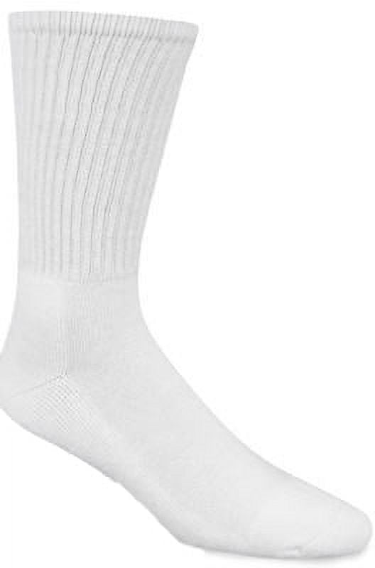 New 3 Pack Extra Large White Crew Athletic Sock Welt Top 3x1 Mock Rib ...