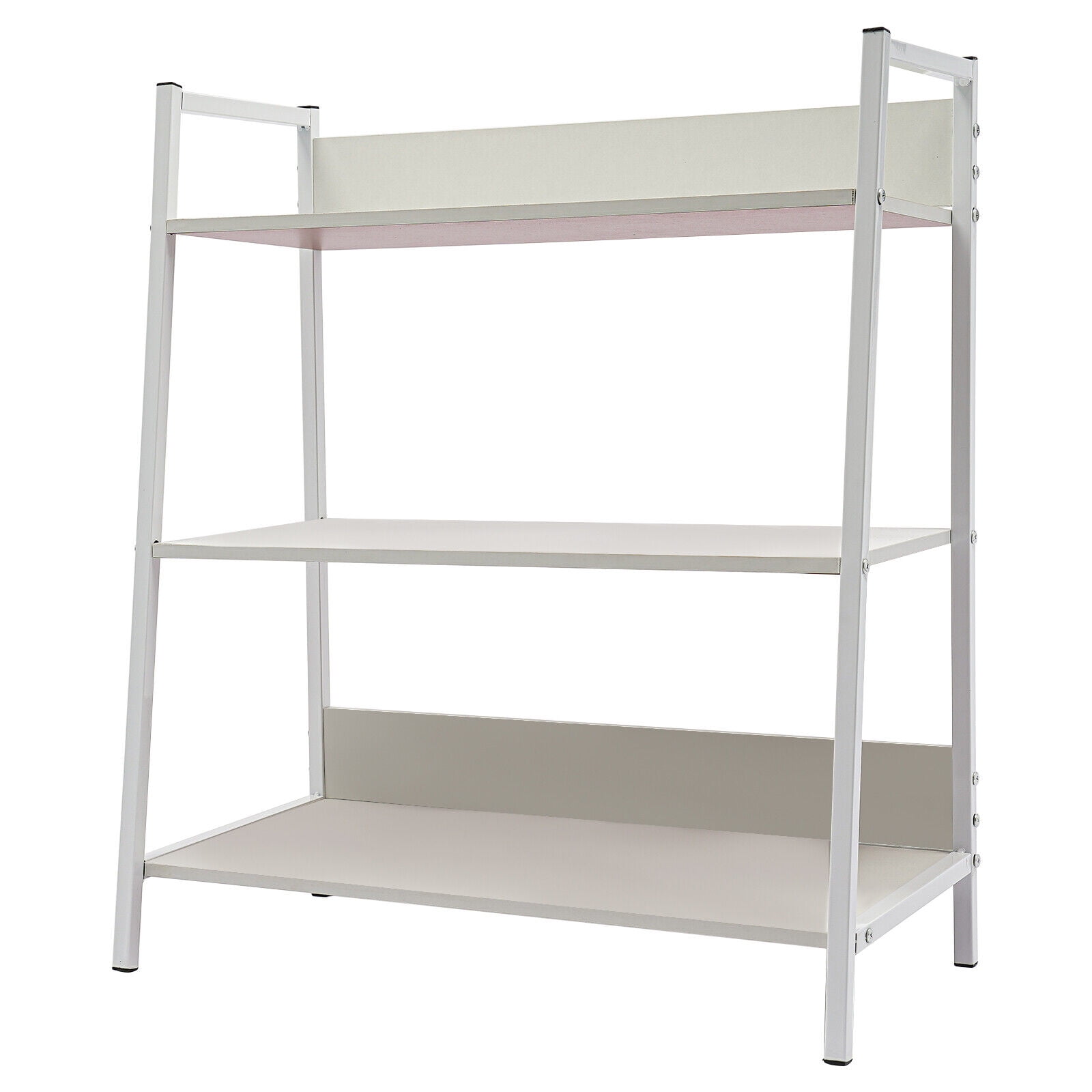New 3Tier Industrial Bookshelf Bookcase Display Rack Ladder Storage