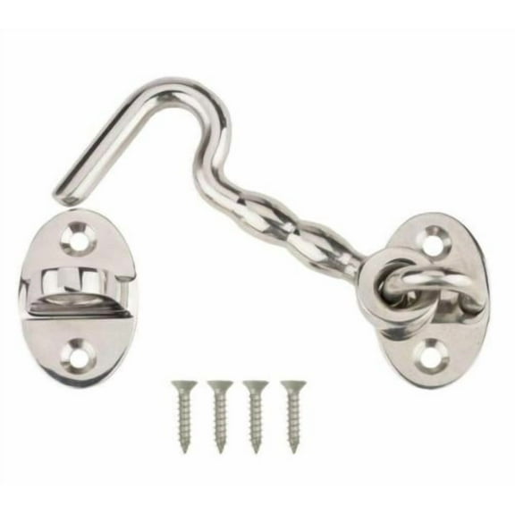 New 3 in. Stainless Steel Hook and Eye