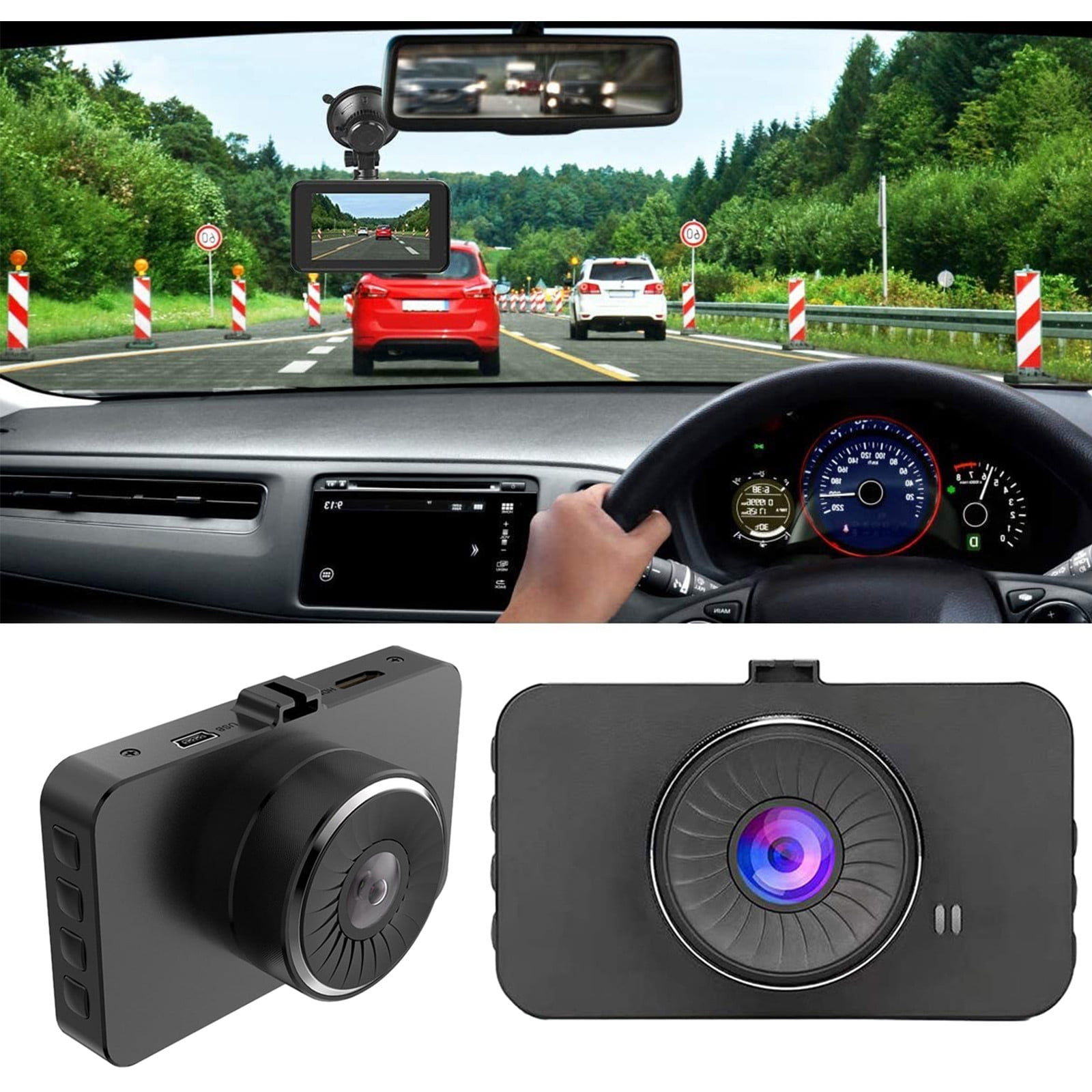 New 3inch Dash Cam Highdefinition 1080p Lens In Car With Front And