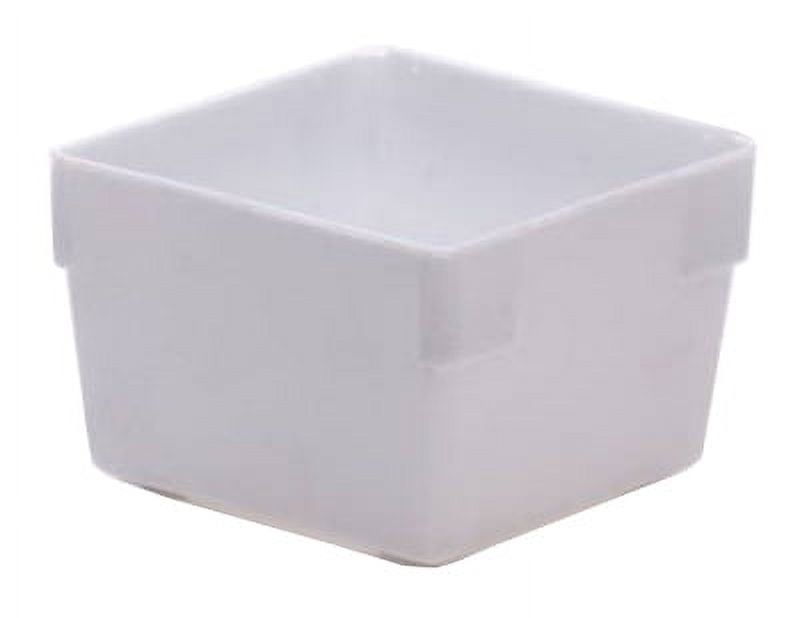 New 3" x 3" x 2" White Plastic Drawer Organizer