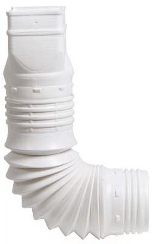 New 3" x 4" White Down Spout Adaptor Connect Downspouts To 3" Or 4