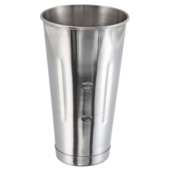 New 30 Oz. Ounce Malt Cup, Milkshake Cup, Blender Cup, Cocktail Mixing Cup, Stainless Steel, Commercial Grade, Set of 12