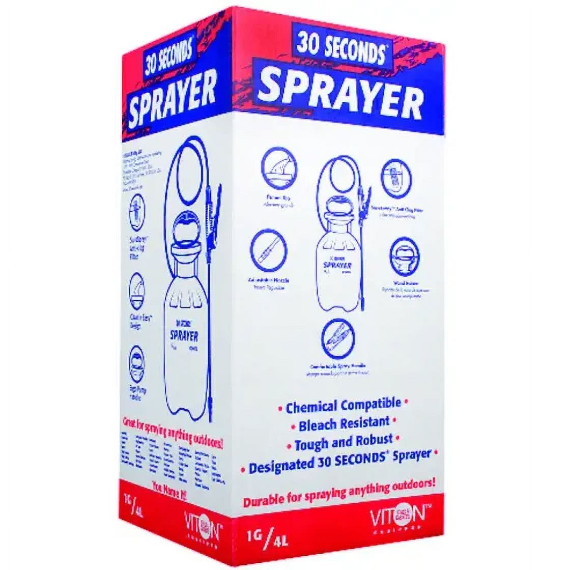 New 30 Seconds 30SS Tank Sprayer With Chemical Resistant Seals And