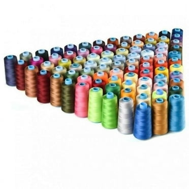 New 30 Spools Mixed Colors 100% Polyester Sewing Quilting Threads All Purpose DIY