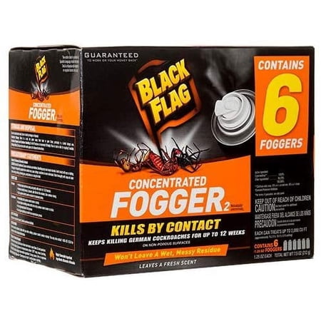 New 358984 Black Flag Concentrated Fogger 6Pk -Pack Trap and Pesticide Cheap Wholesale Discount Bulk Cleaning Trap and Pesticide Bud Vase