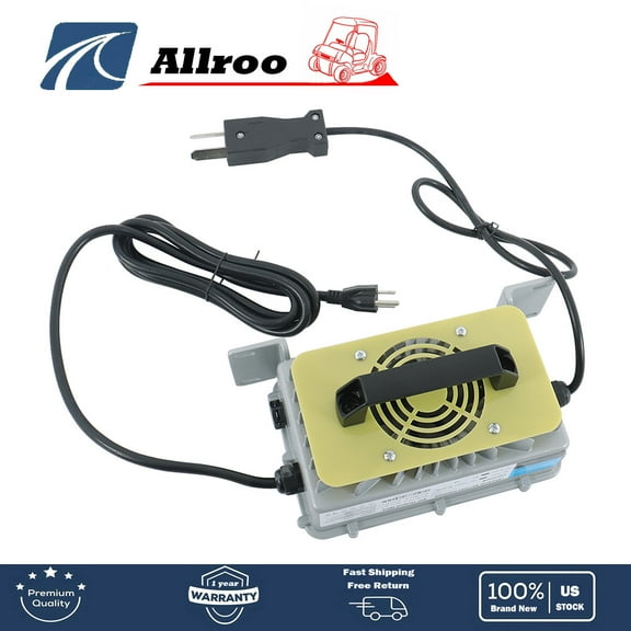 New 36V 18A Waterproof Charger With Crowfoot Plug For E-Z-GO Yamaha Golf Cart