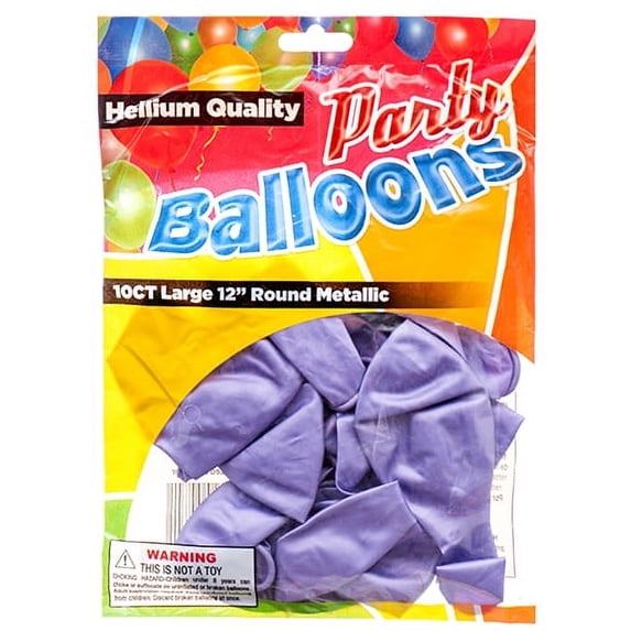 New 374465 Balloon Metallic Lavender 12 10Ct (12-Pack) Party Set Cheap Wholesale Discount Bulk Party Supplies Party Set Candle Holder Pedestal